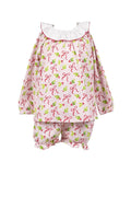 Holly Bows Girl Bloomer Set