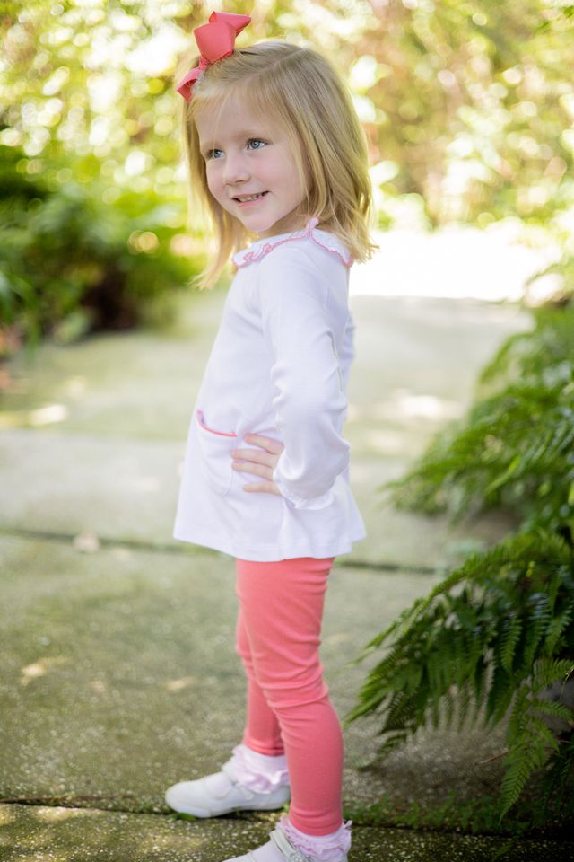 Light Pink Stripe Tunic Set