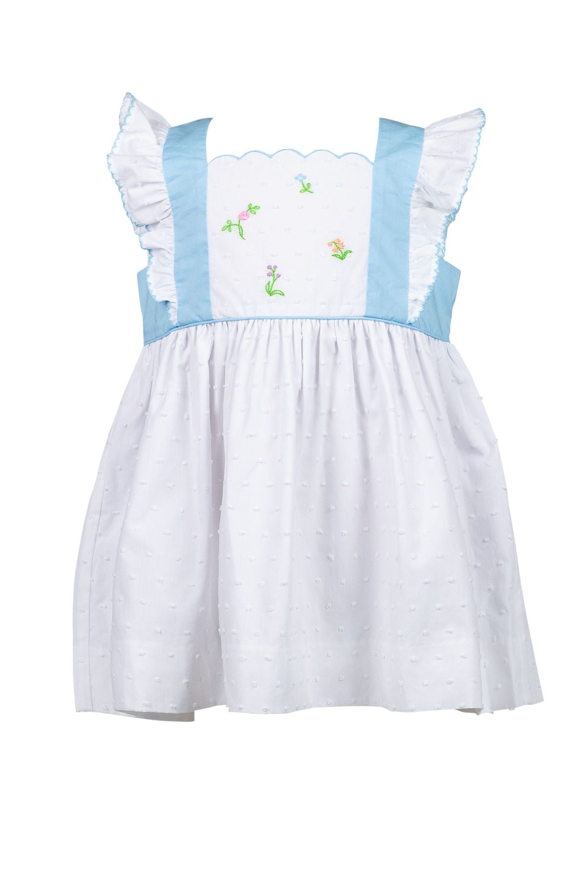 Posy White Swiss Pinafore