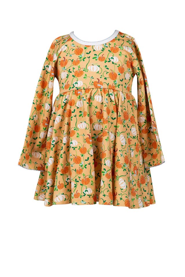 Autumn Vine Twirl Dress